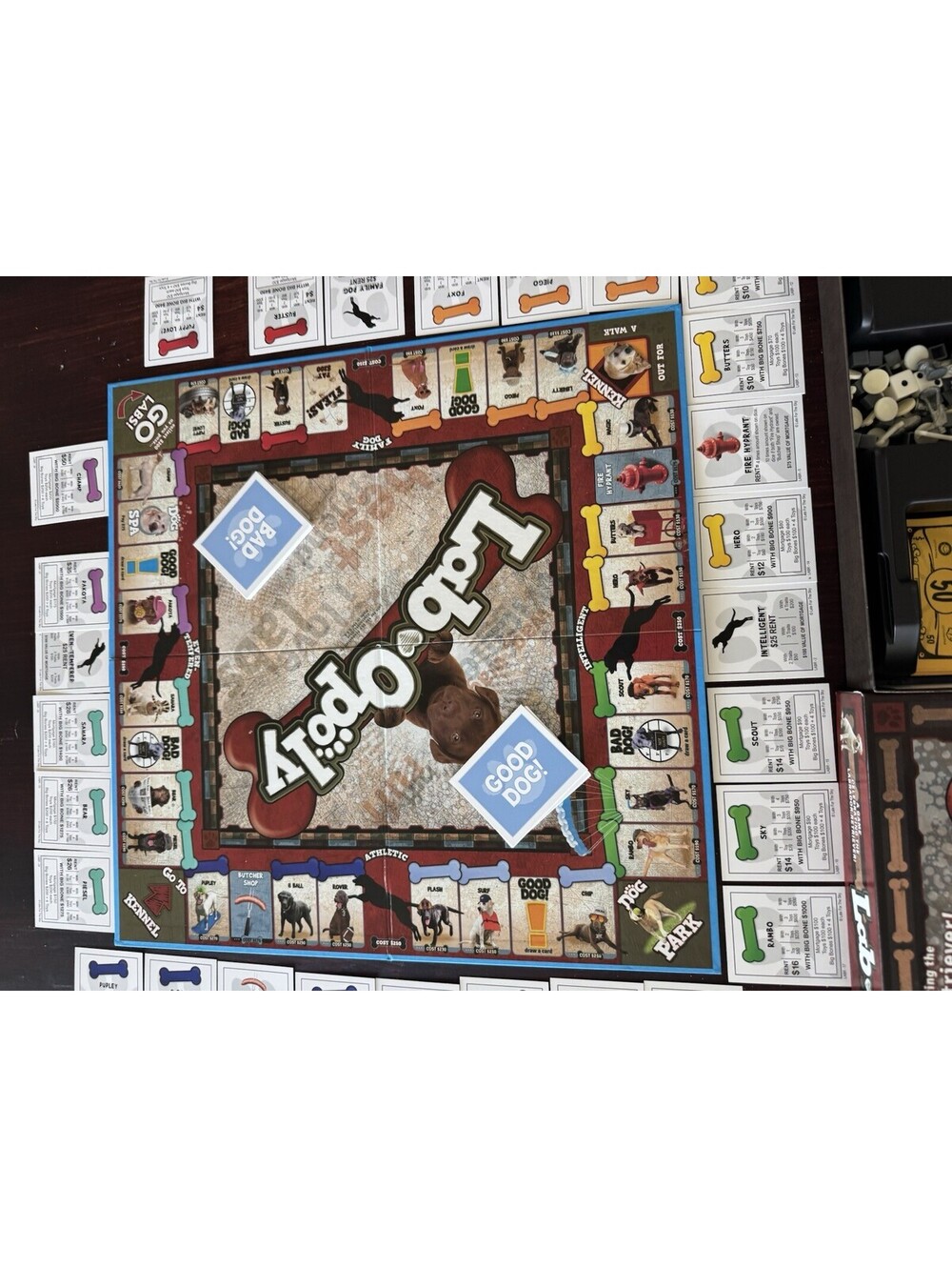 Lab-Opoly Late For The Sky Labrador Dog Monopoly Style Board Game 100% COMPLETE